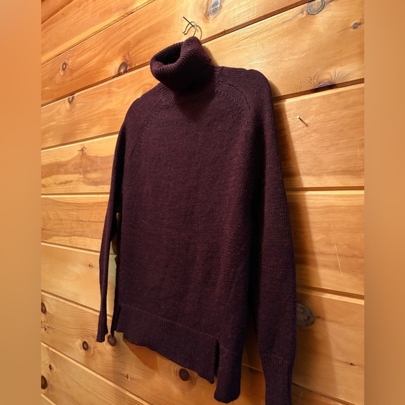 J. Crew women’s wool blend burgundy turtleneck sweater size XS - Picture 2 of 9